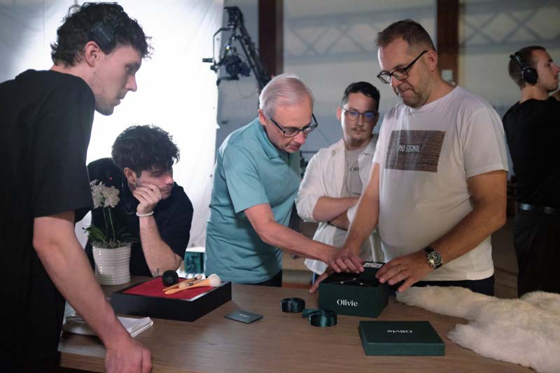 Produkční tým na setu